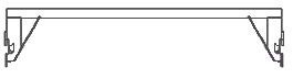 Transom beam - higher ( single tube) Transom beam - higher ( single tube)