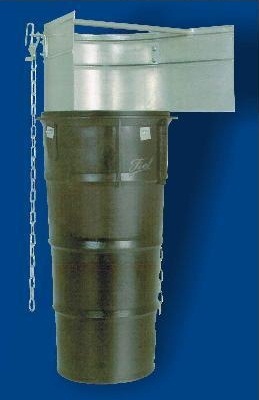Section with metal  hopper
